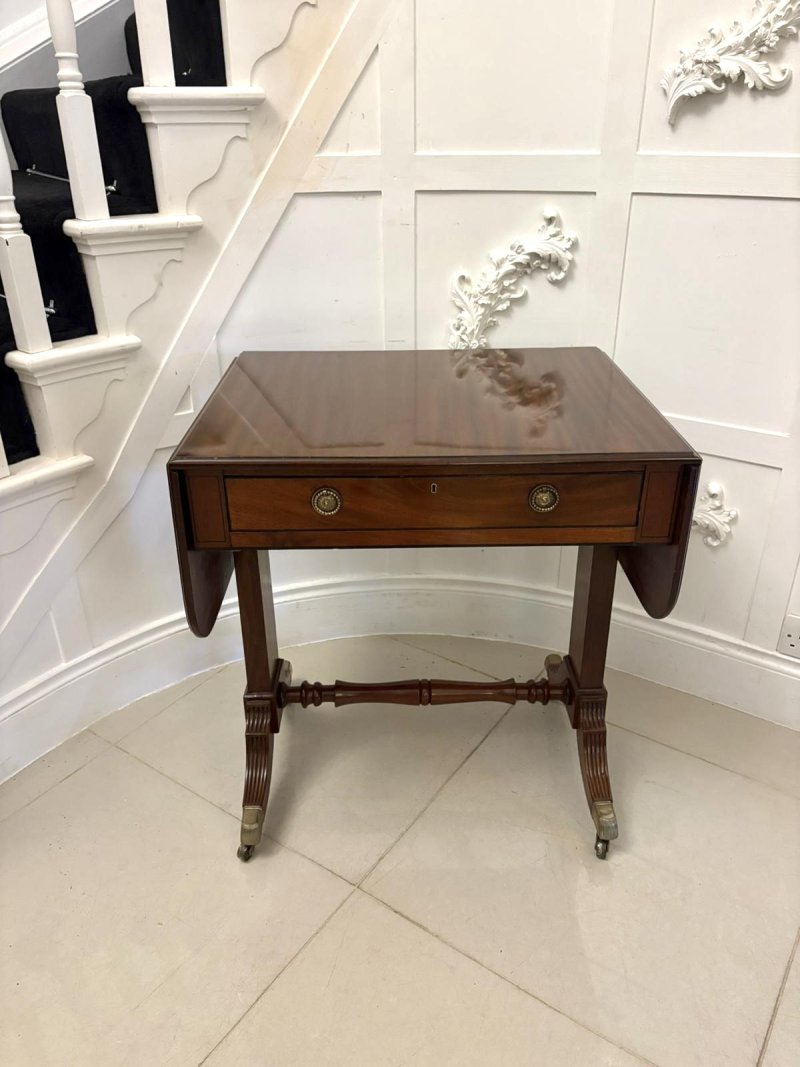 Exquisite Antique Regency Freestanding Mahogany Sofa Table